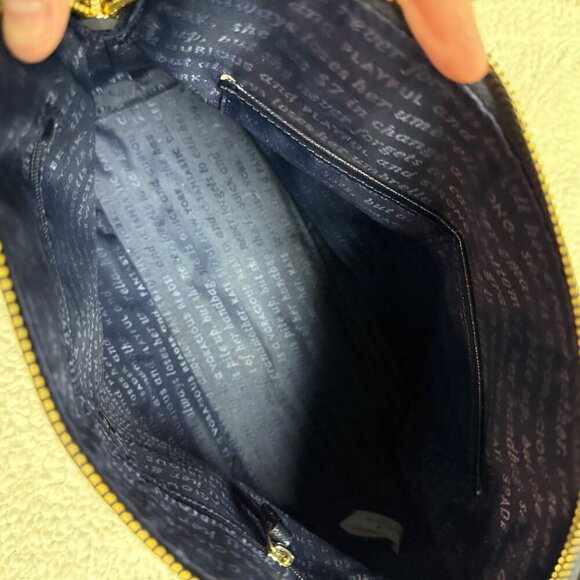 kate spade new york Crossbody Bag Navy w/ Pale Pink Dots Preloved - Picture 10 of 16